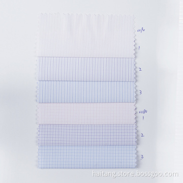 Strip Polyester fabric Anti-wrinkle Shirt Textile Elegant